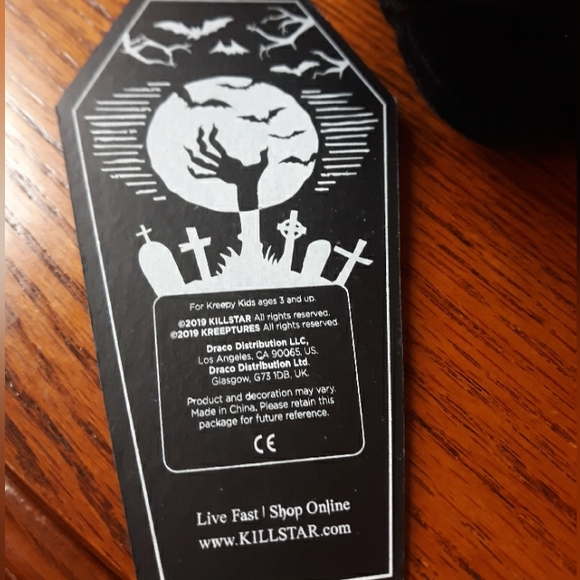 Killstar Black Two-Headed Dragon Plush - Picture 6 of 6